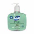 Dial Basics MP Free Liquid Hand Soap, Unscented, 16 oz Pump Bottle, PK12 DIA 33815